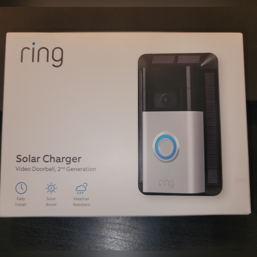 Ring solar charger video doorbell, 2nd generation